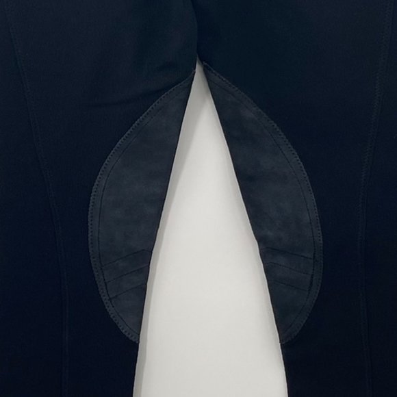 HARRODS NYLON STRETCH EQUESTRIAN RIDING PANTS BLACK WOMENS 26 - Picture 4 of 6